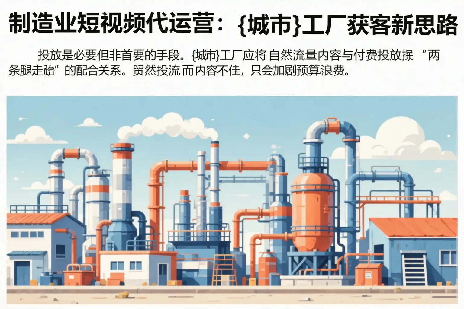 制造业短视频代运营:鹿邑工厂获客新思路